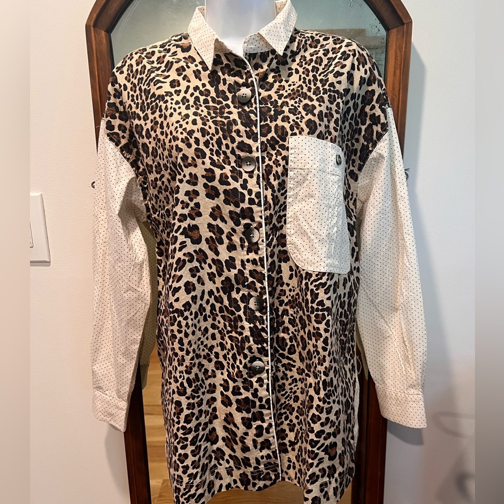 Free People Milk & Cookies Sleep Shirt NWT XS - Picture 3 of 8